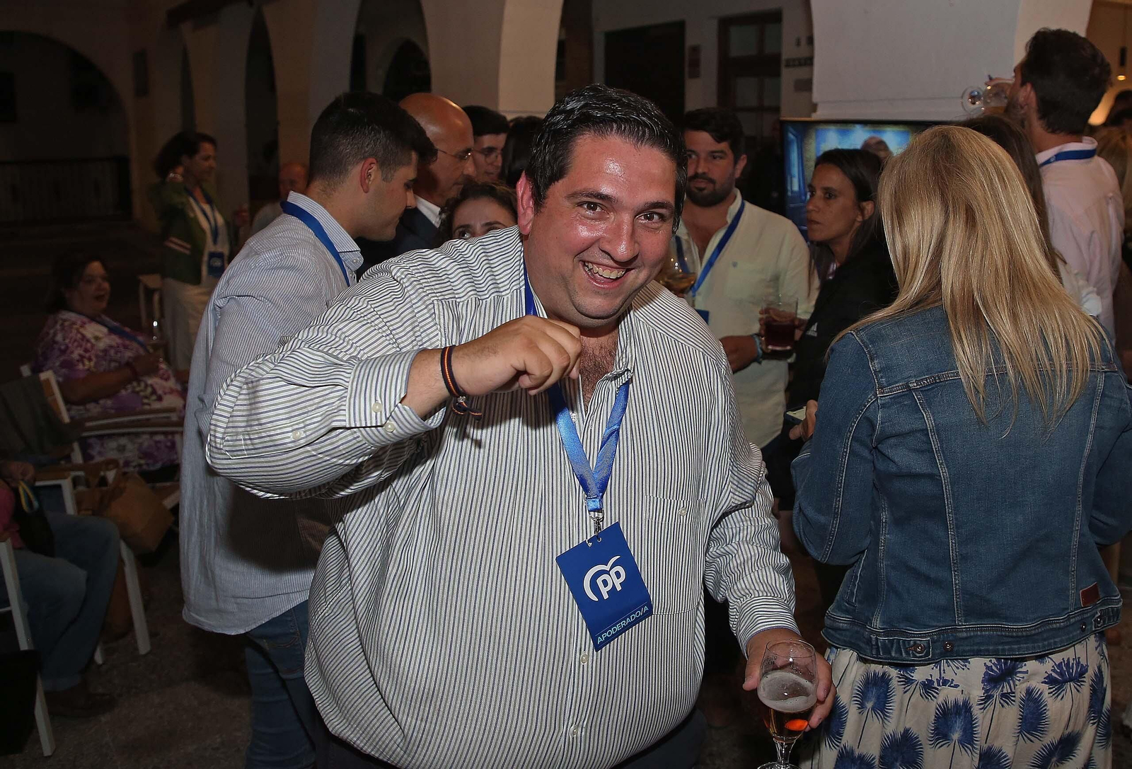 Fotos de la victoria de  José Ignacio Landaluce en las elecciones municipales de Algeciras 2023