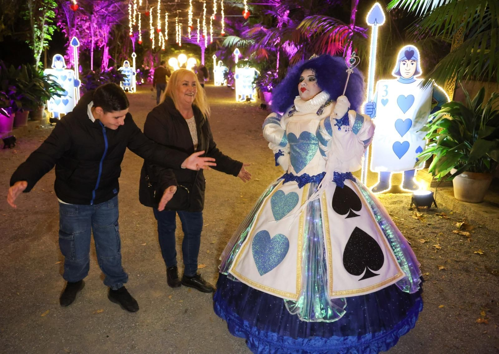 El espectaculo 'La Navidad en el Jardín de las Maravillas¡ en el Jardín Botánico, en imágenes