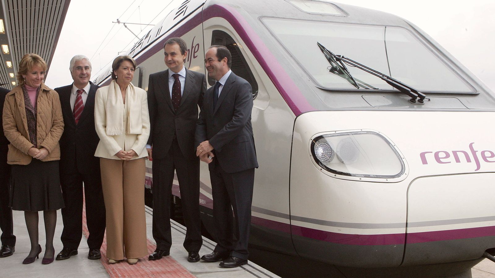 Un momento de la inauguración del AVE Madrid-Toledo.