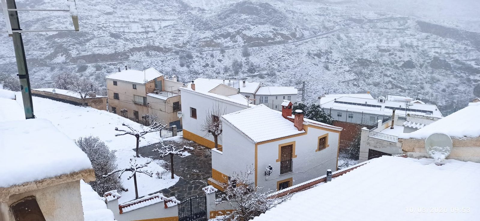 La nieve ha cubierto Bacares este 10 de marzo