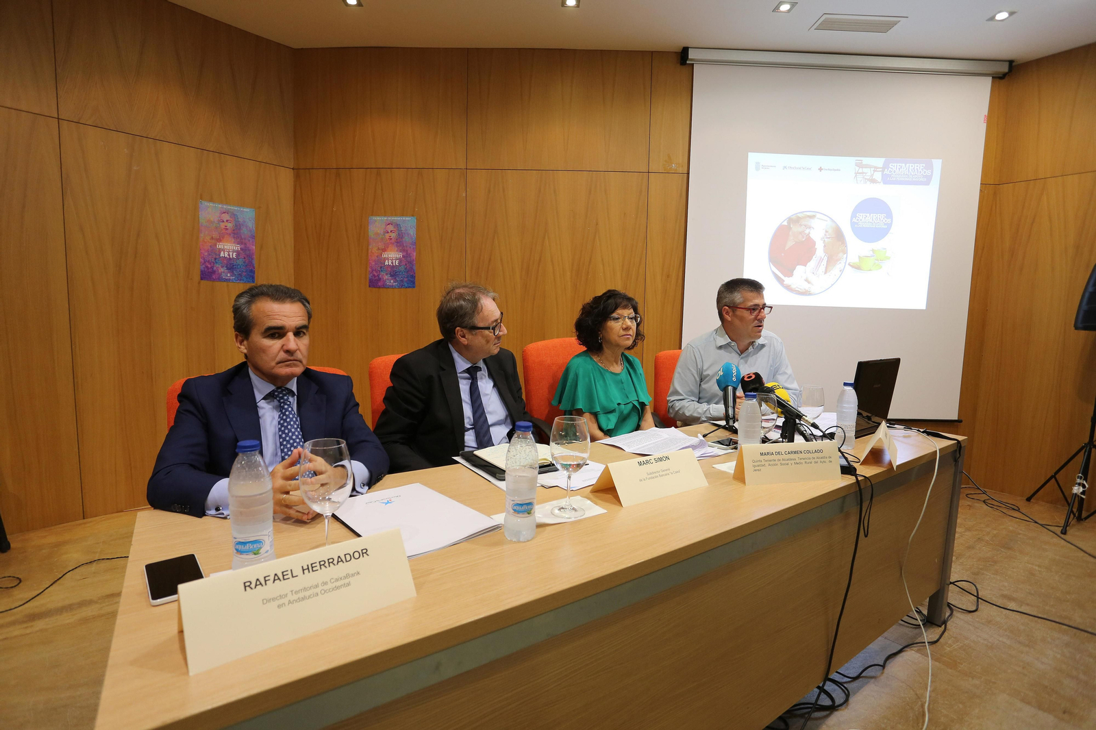 Presentación del programa de La Caixa, ayer. Presentación del programa de La Caixa, ayer.