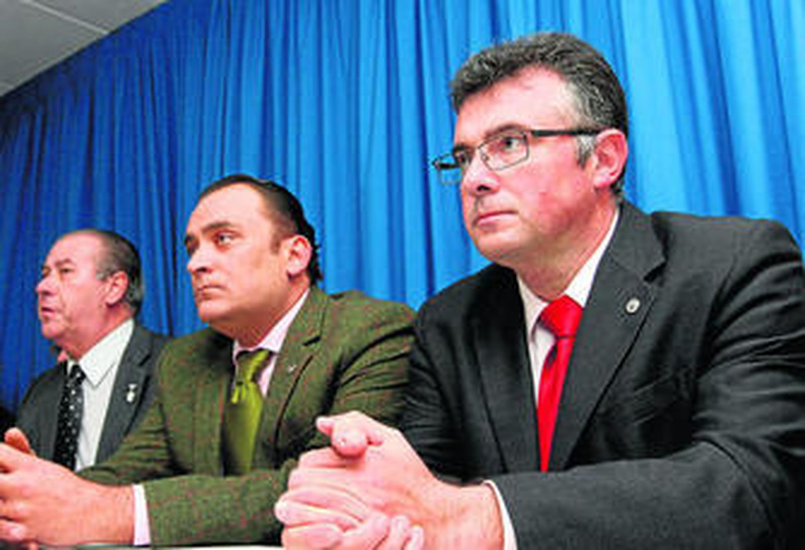 Desde la izquierda: Antonio González, Manuel Martín y José Antonio Vieira.