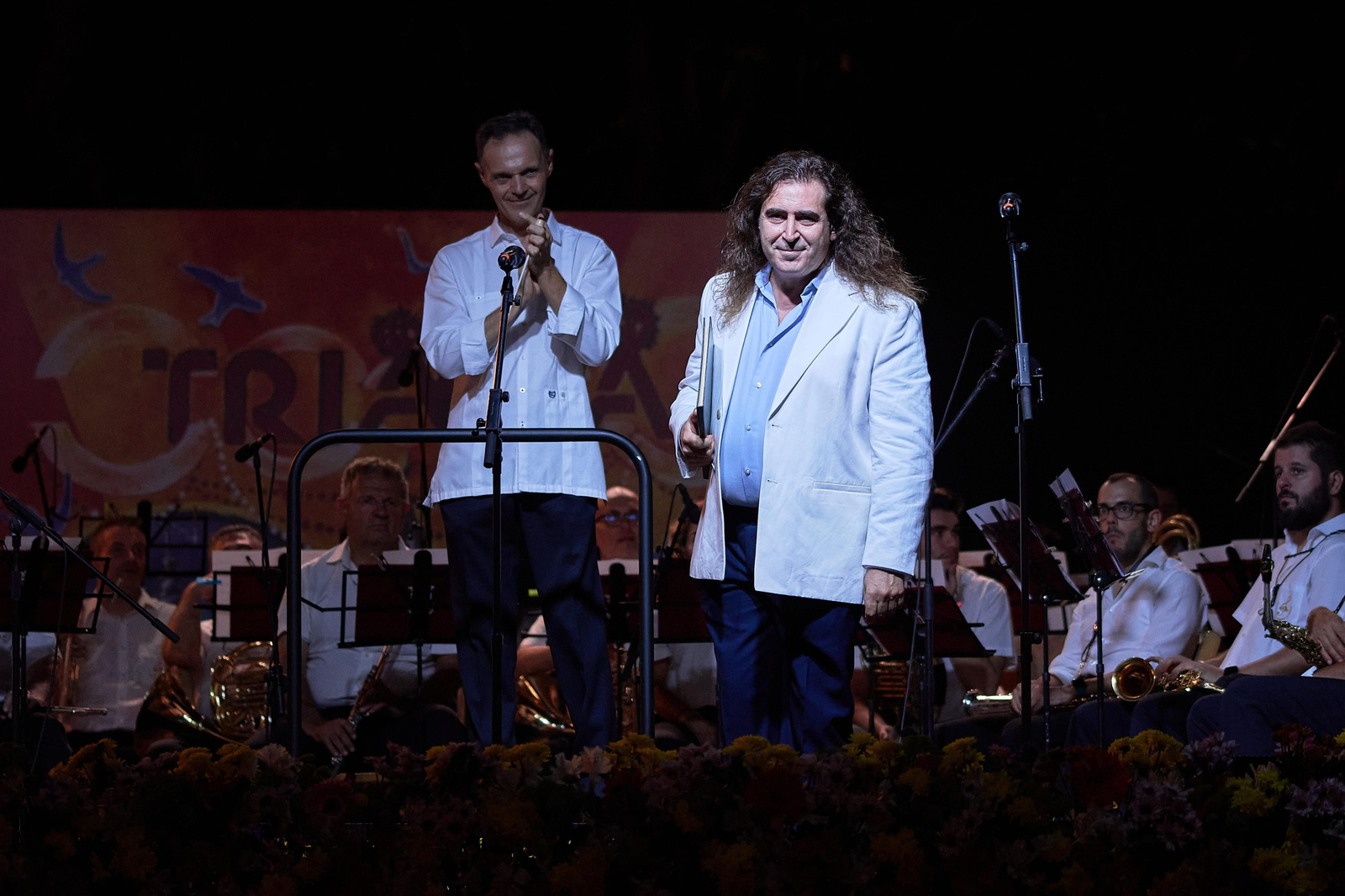 Carlos Ruiz, ovacionado tras su pregón de la Velá de Triana