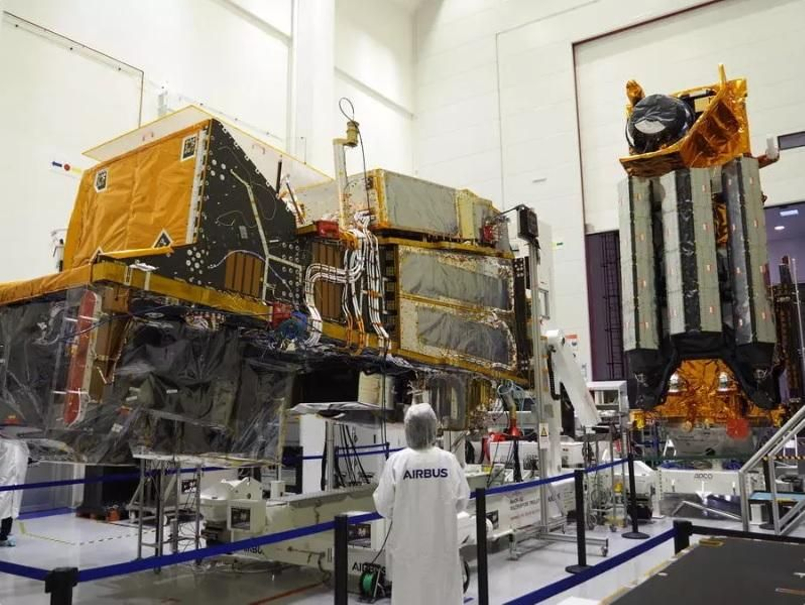 Equipamiento para este programa en las instalaciones de Airbus en Toulouse