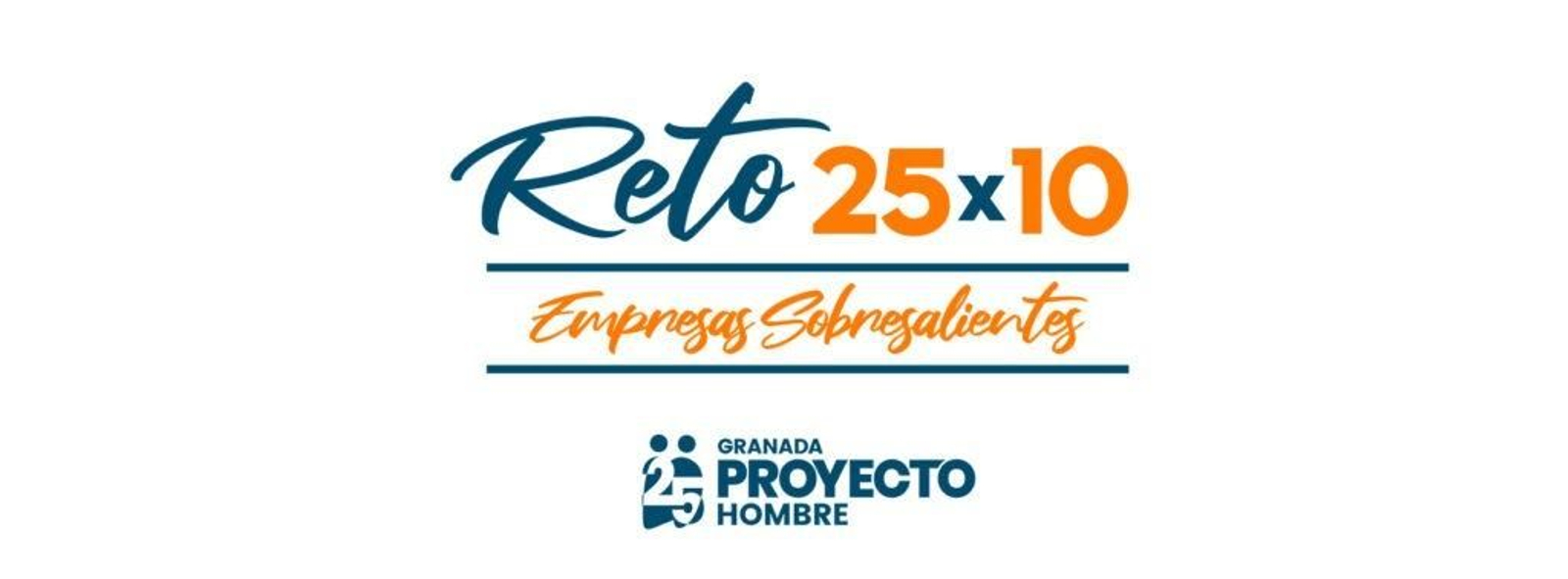 Logotipo oficial del Reto 25x10 de Proyecto Hombre.