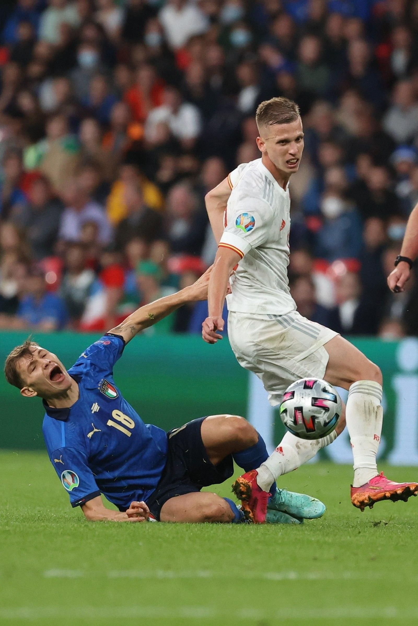 Las imágenes de la semifinal Italia-España de Eurocopa