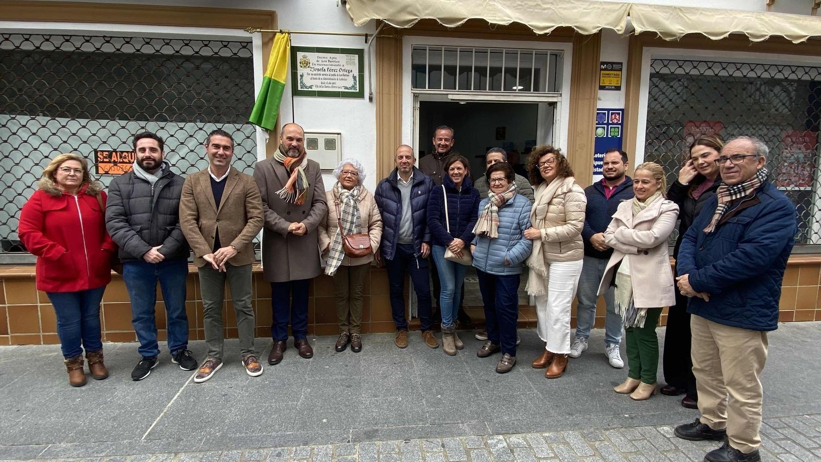 Reconocimiento a la administración de lotería de la calle La Palma.
