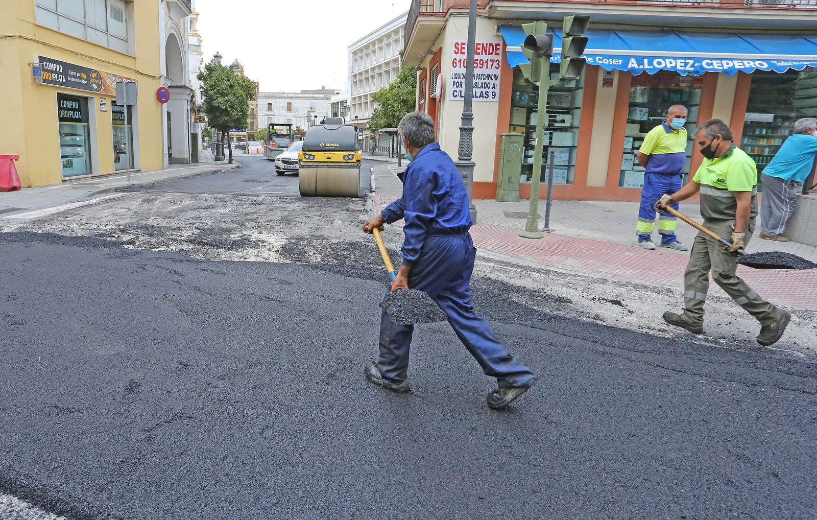 Asfaltado del eje Corredera-Esteve y obras de Calle Cerrón