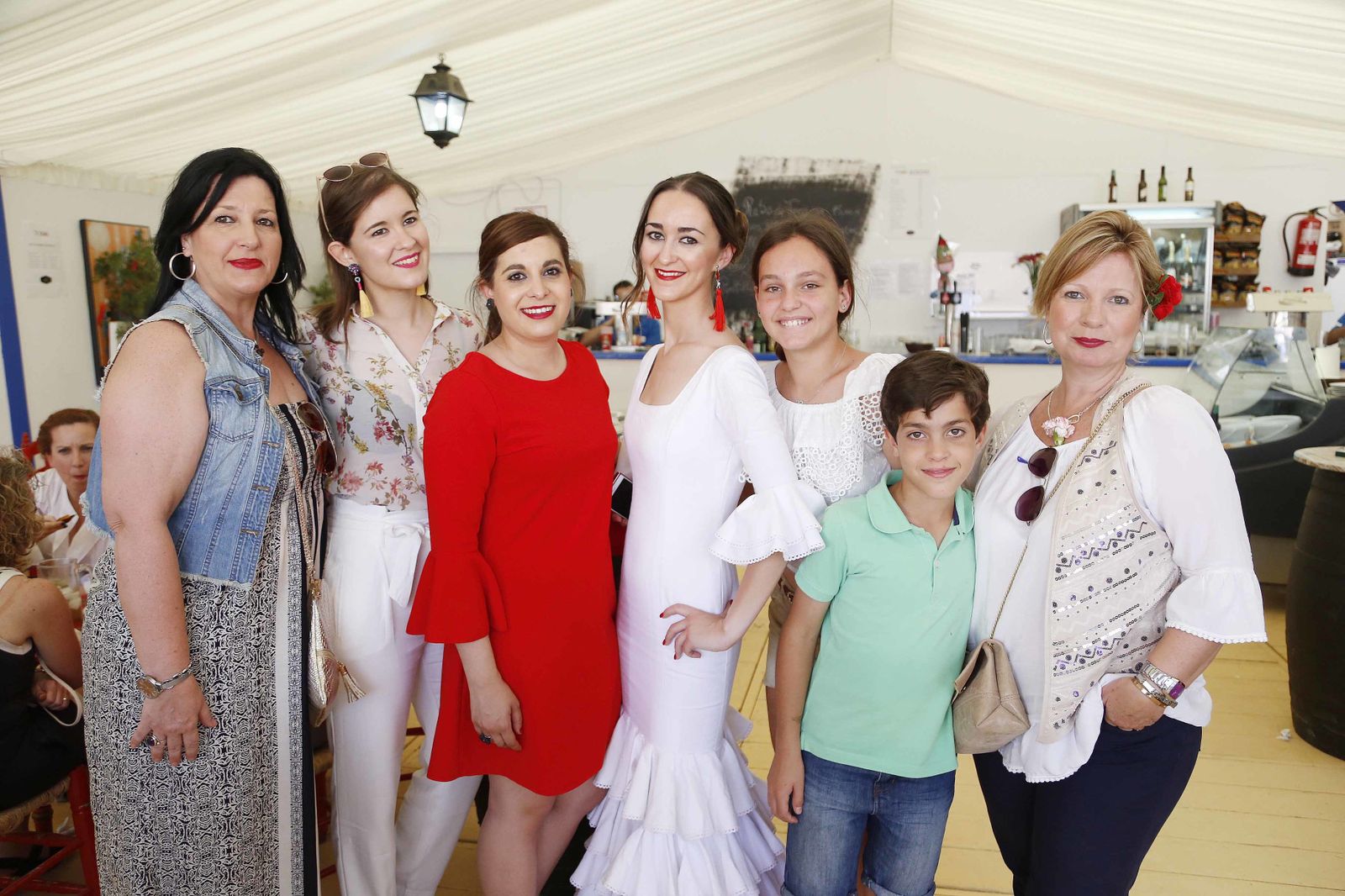 Pilar García, Lucía Romero, Pablo Romero, Brenda García, Marta Carrizo, Marta García y Marisol García.