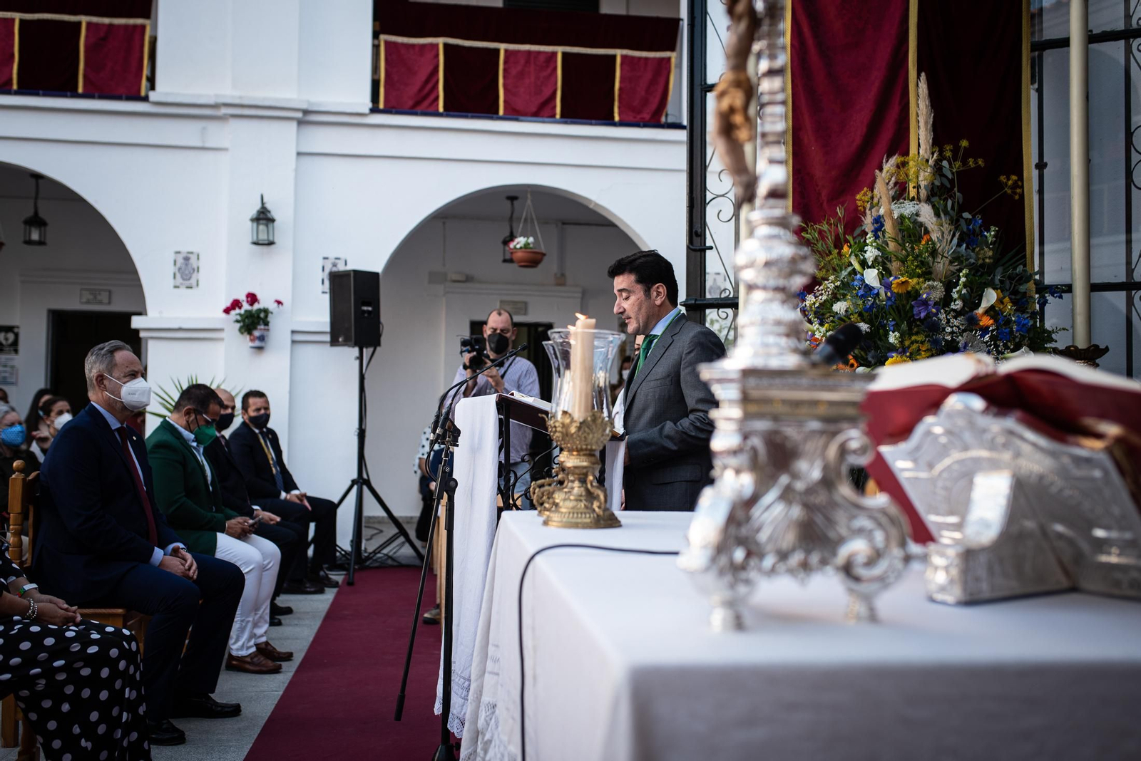 Imágenes de la misa de romeros de la Hermandad de Huelva