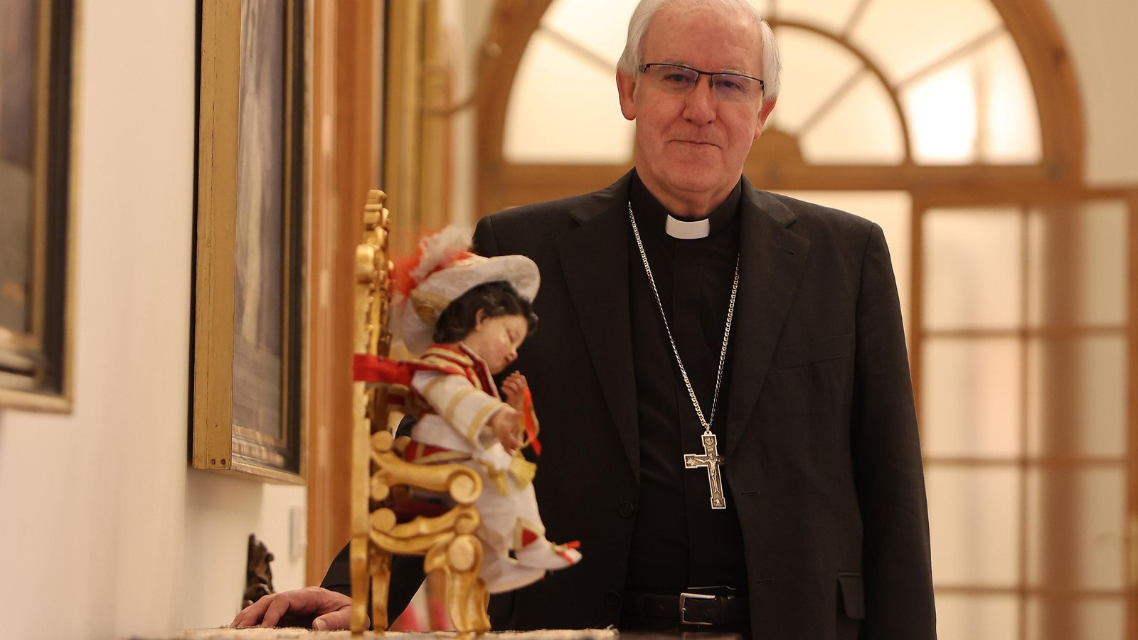 El arzobispo de Sevilla, monseñor Saiz Meneses.