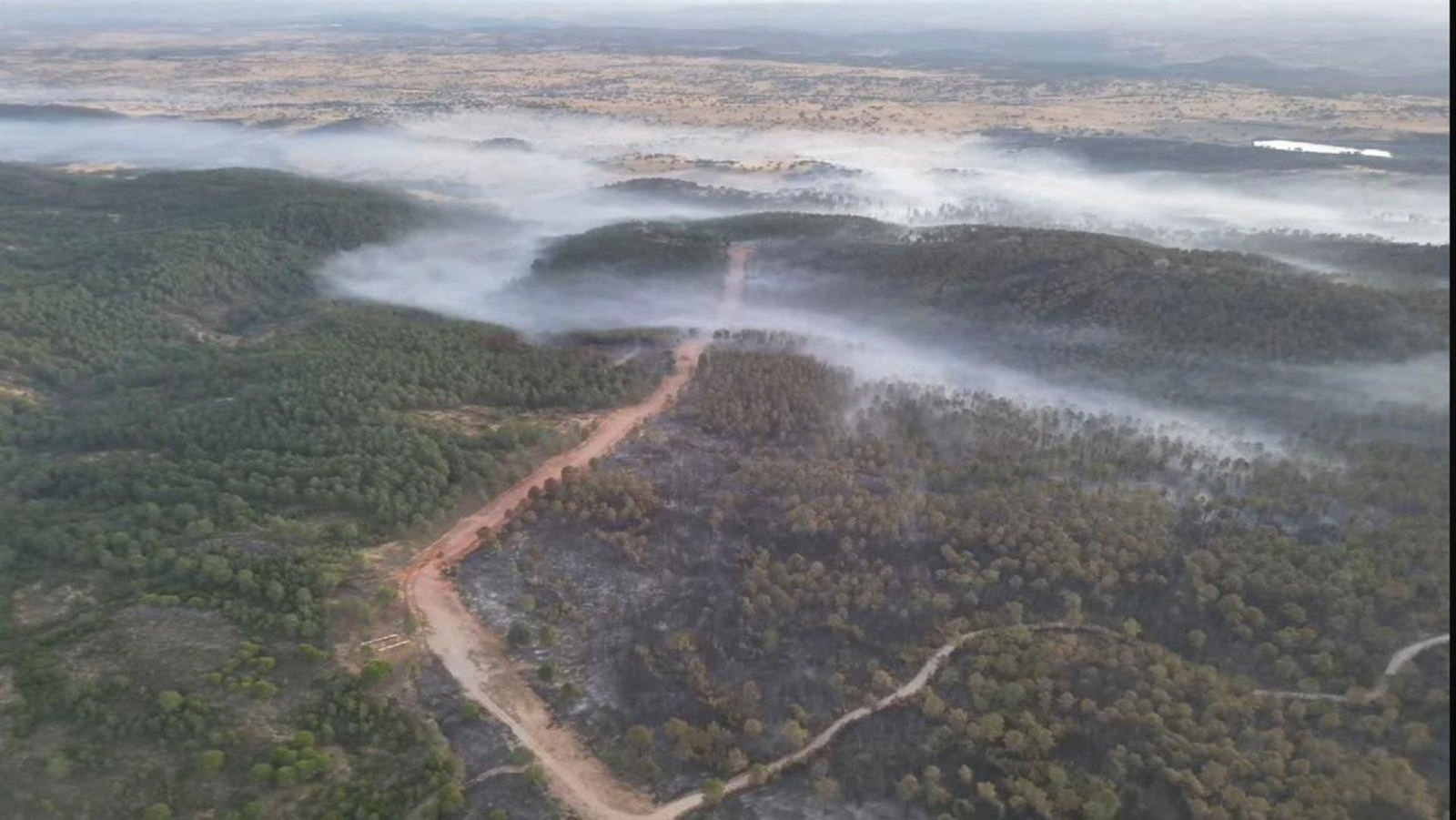 Incendio en Aroche.