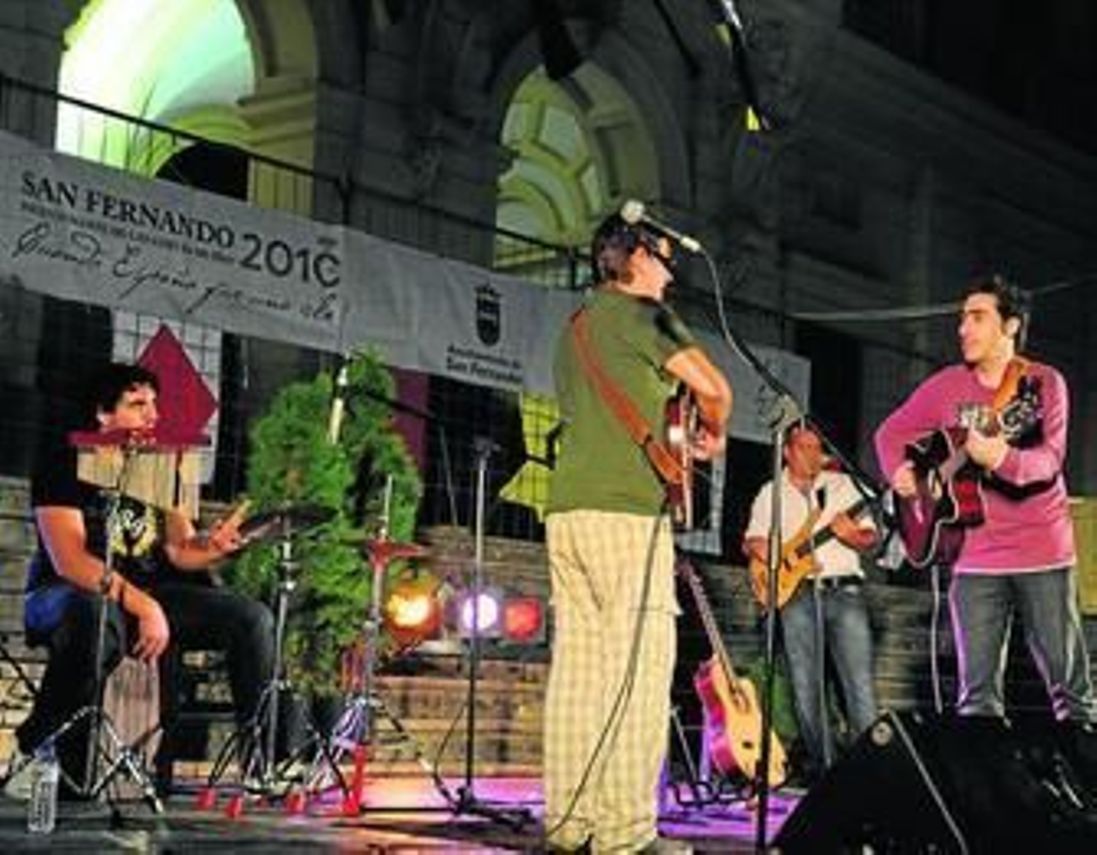 Antonio Martínez Ares, en el concierto que ofreció el domingo en la plaza del Rey.