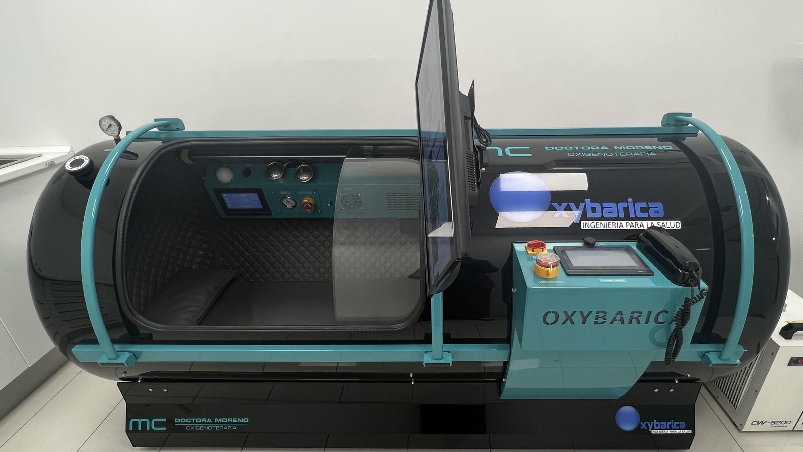 Cámara hiperbárica de la Doctora Moreno.