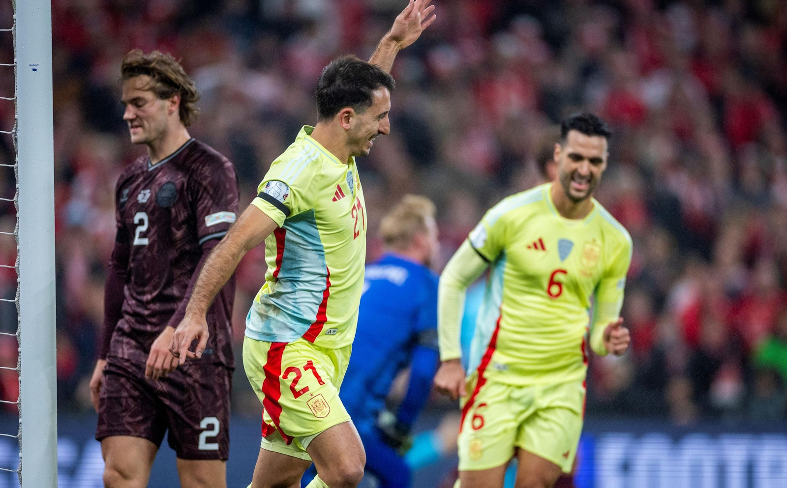 Las fotos del Dinamarca - España