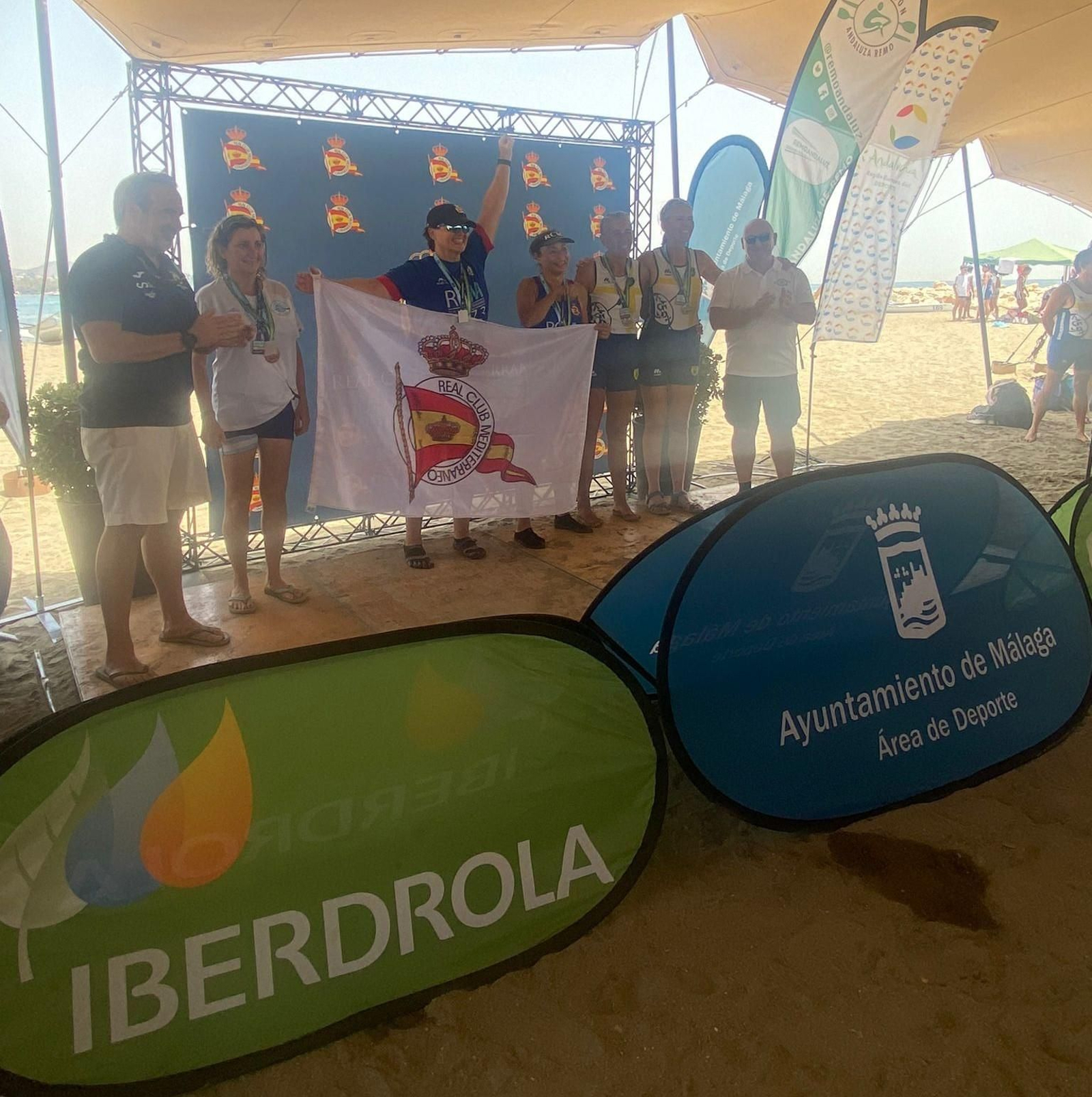 El Open Ciudad de Málaga y Andaluz de remo de mar, para el Real Club Mediterráneo