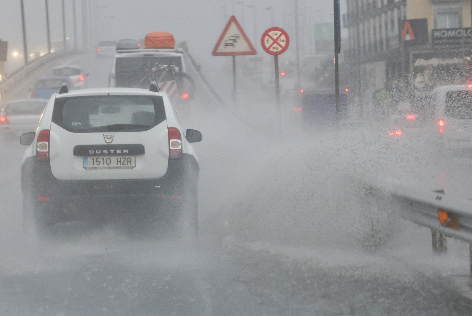 Lluvias este martes en la capital.