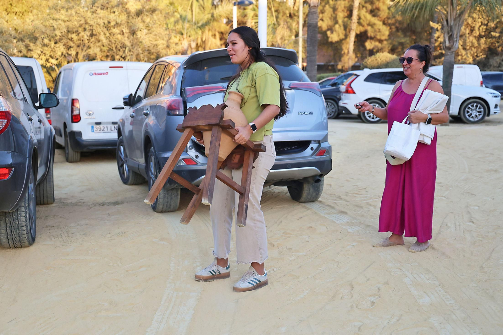 Imágenes de los últimos preparativos de la Feria de otoño y del caballo 2025