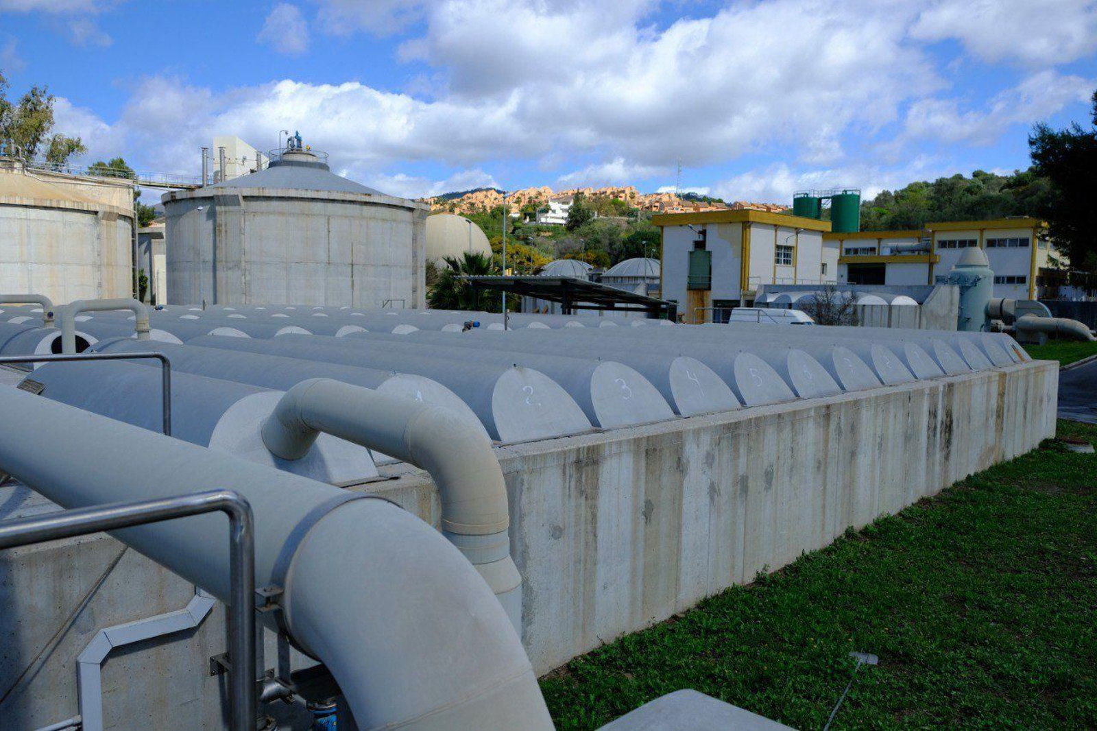 La Estación depuradora de La Víbora, en Marbella.