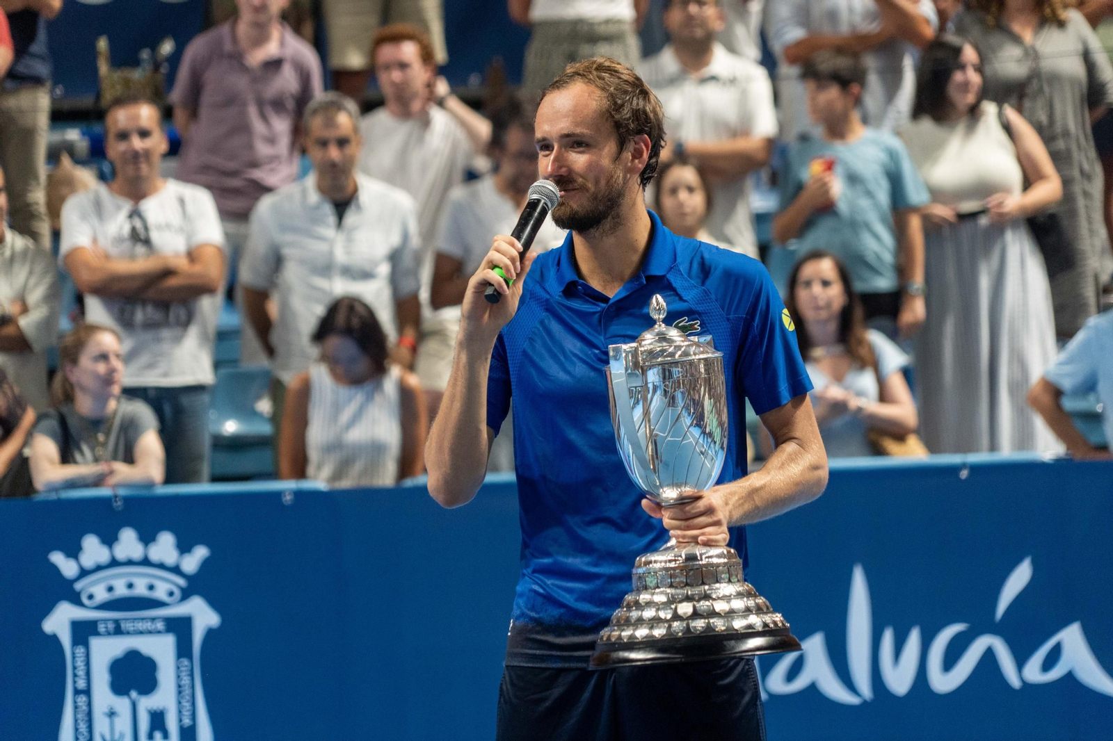 Imágenes de la final masculina de la Copa del Rey de tenis entre Daniil Medvedev y Alejandro Davidovich