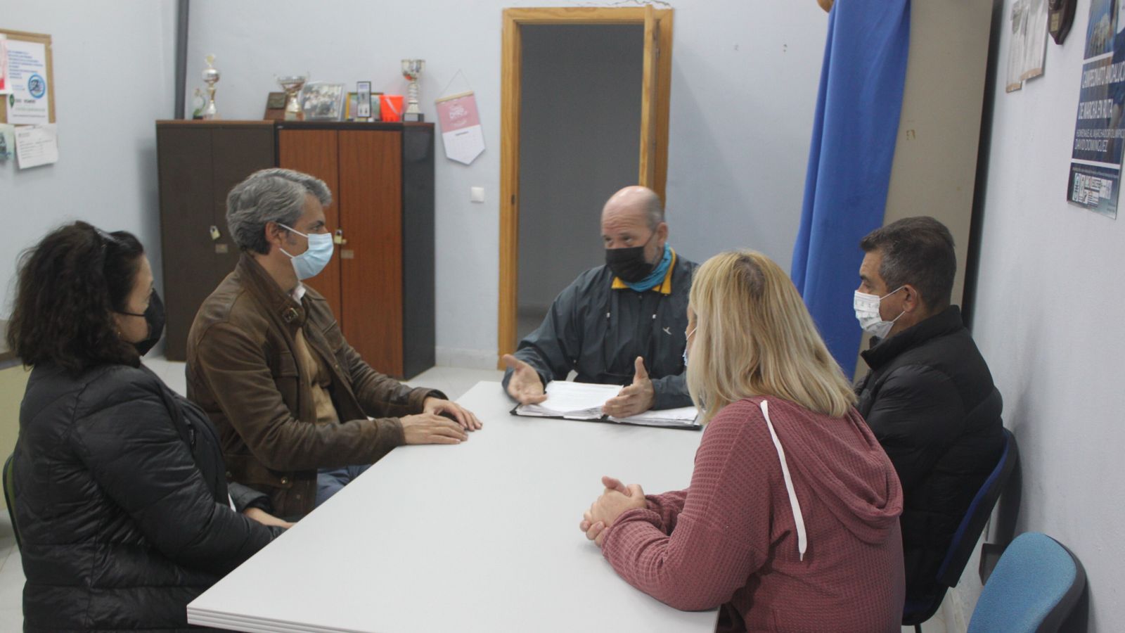 Reunión de AxSí San Fernando con los responsables de la Unión Atlética (UASF).