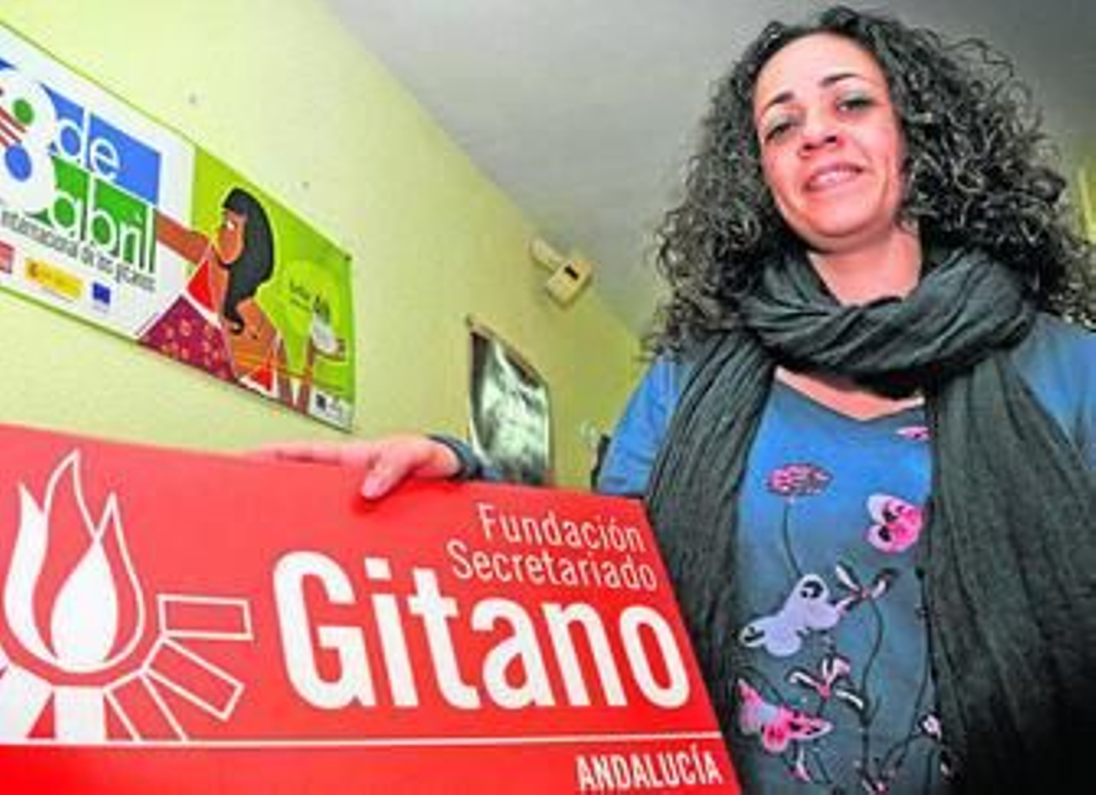 Cristina Flores, en la sede de la fundación, en el edificio del Carmen, días atrás.