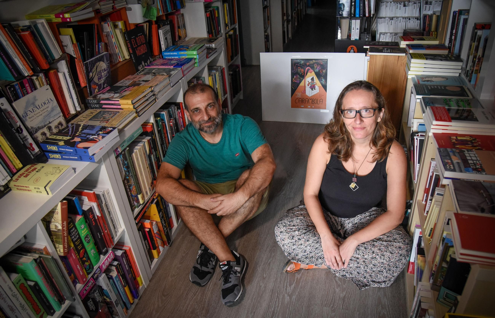 Alberto Haj-Saleh y María José Barrios, organizadores de Carambola.