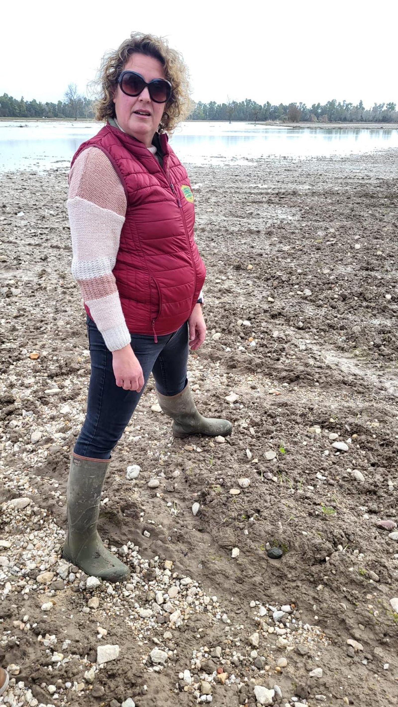 Noelia Carmona, en su explotación en Jerez