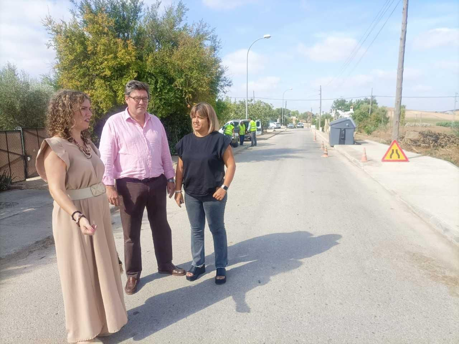Visita de los delegados municipales a las obras de Rajamancera. Visita de los delegados municipales a las obras de Rajamancera.