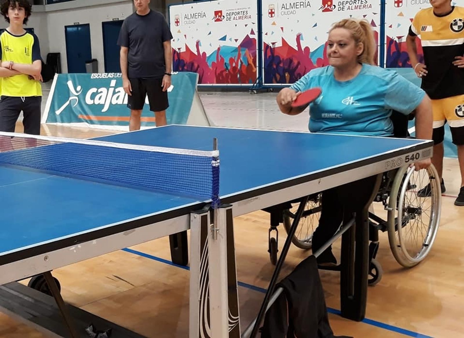 La palista huercaleña Carmen Haro