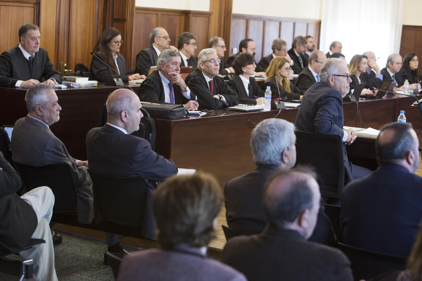 Una imagen de una de las sesiones del juicio del "procedimiento específico" de los ERE