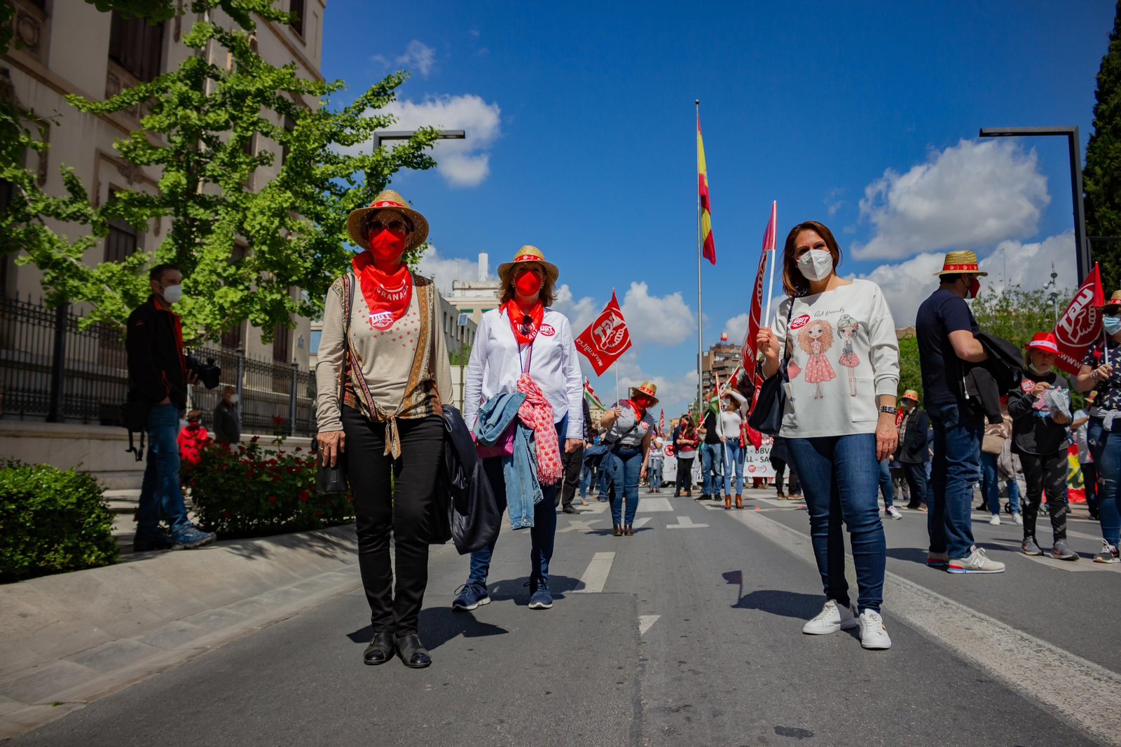Fotos: Manifestación del 1º de Mayo en Granada