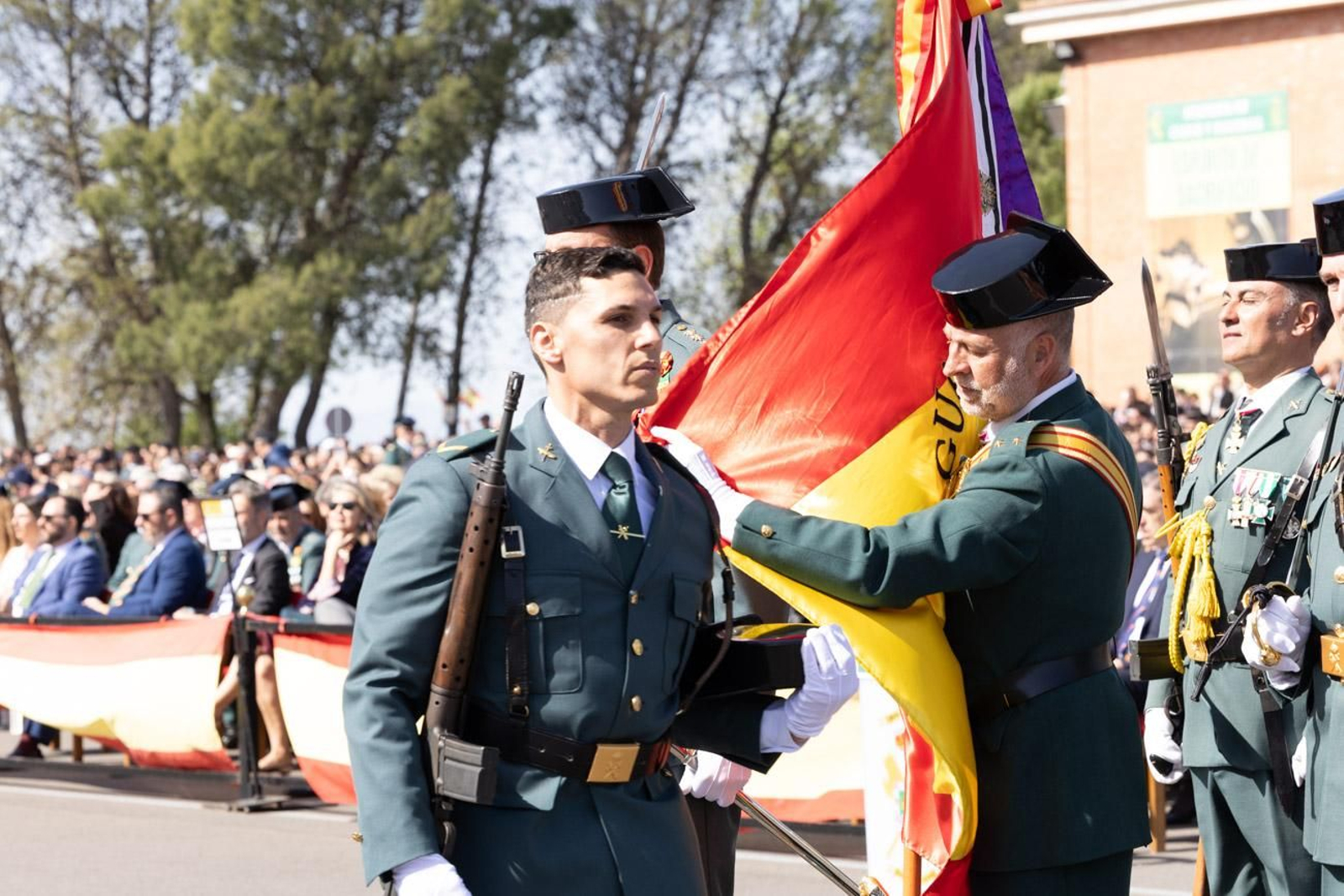 Acto de jura de bandera de la 130ª promoción de guardias civiles de la Academia de Baeza
