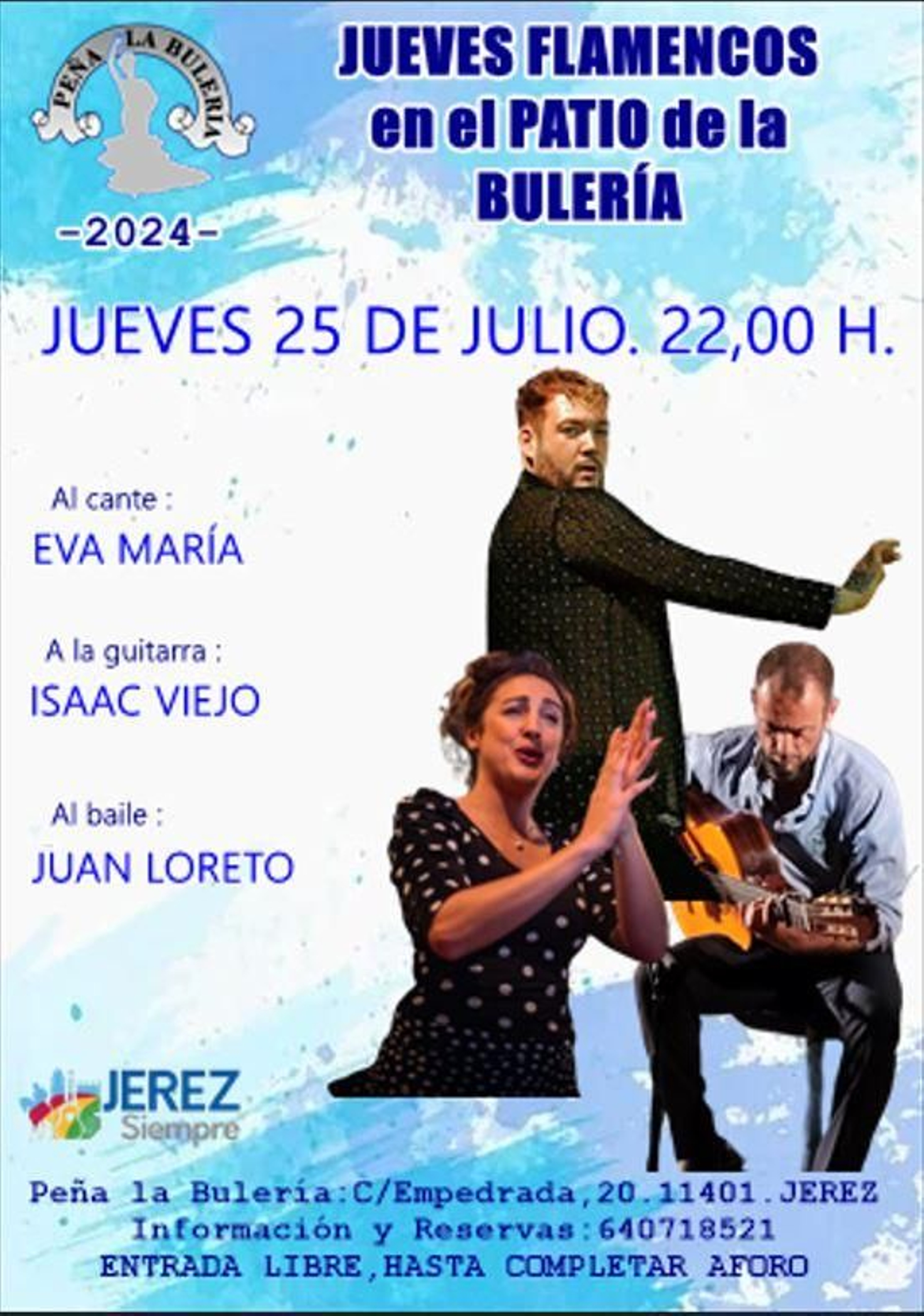 Cartel anunciador de la Peña La Bulería.