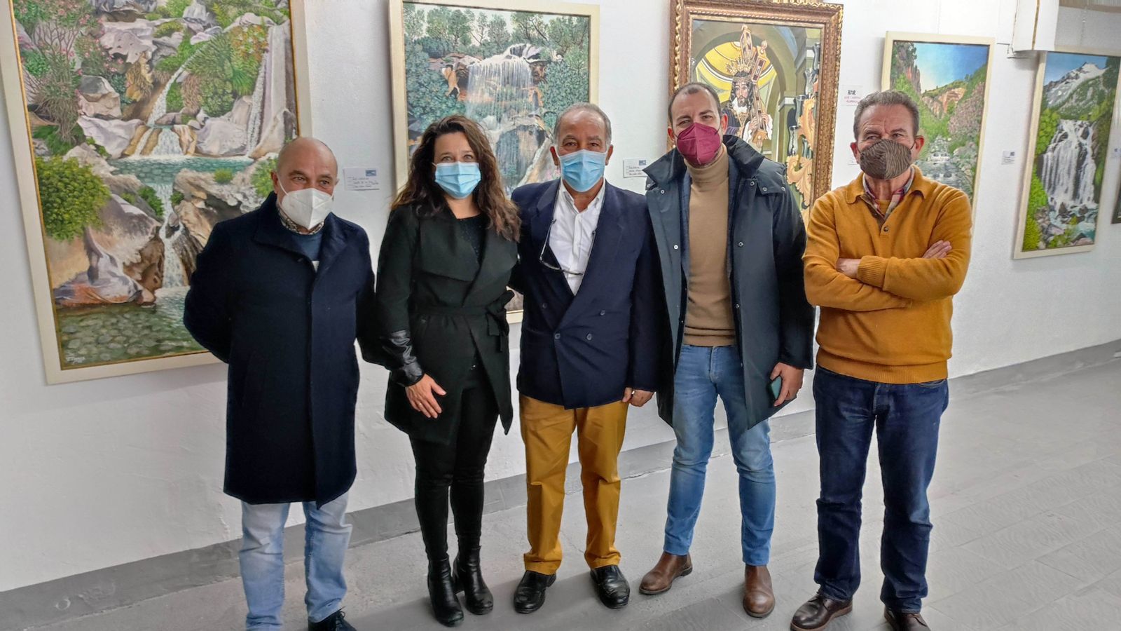 José Cabrera en la inauguración de la exposición