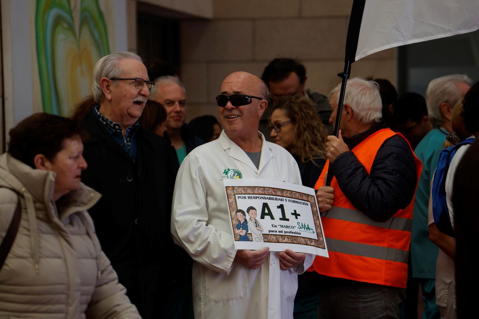 La concentración de médicos en contra de la reforma del Estatuto Marco, en imágenes