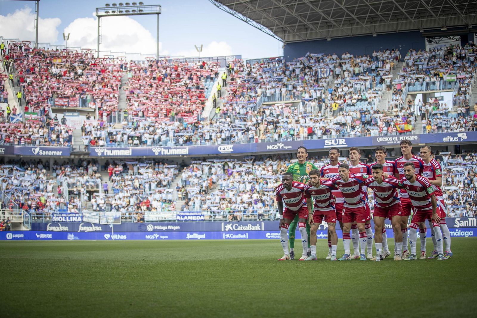 Las imágenes del partido entre el Málaga y el Granada CF