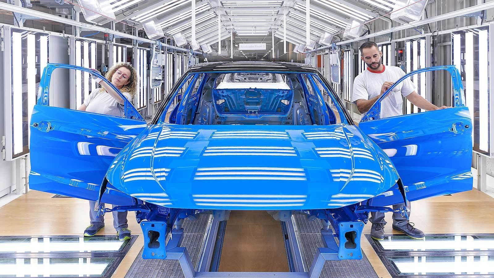 Momento de la fabricación del nuevo Audi A1 en Martorell.