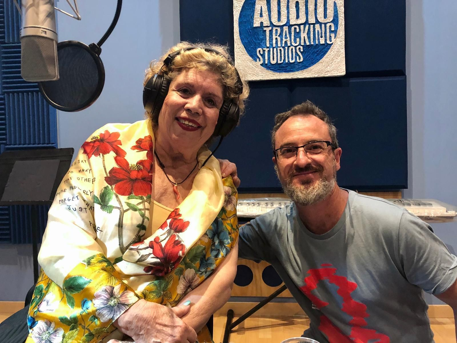 José Quevedo 'Bolita', junto a María Jiménez, durante la grabación.