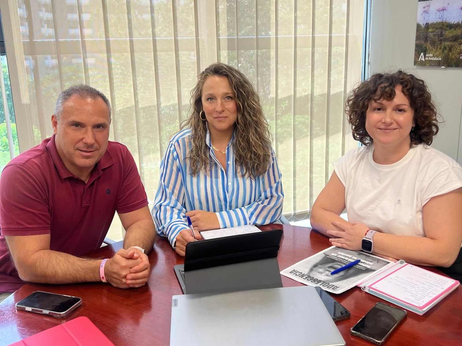Raúl Roda, Rebeca Gómez y Luz Verónica Ramos.