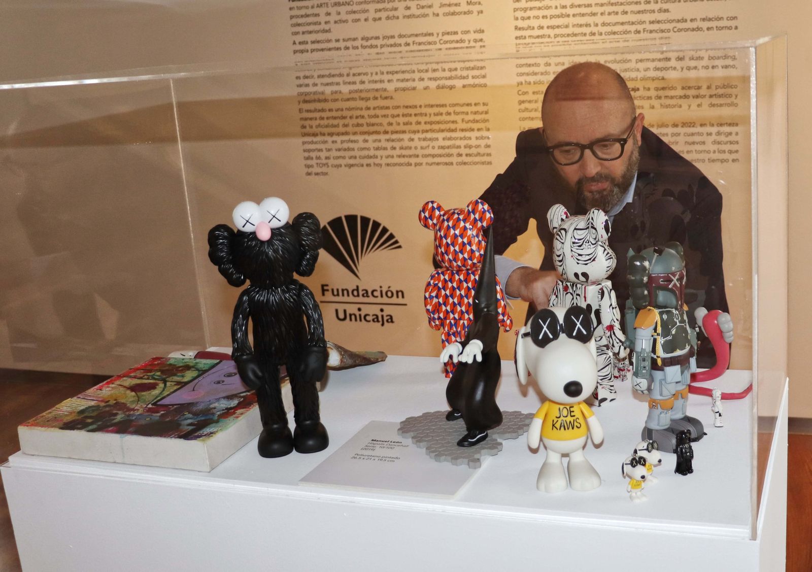 Piezas de la muestra de arte urbano en Antequera.