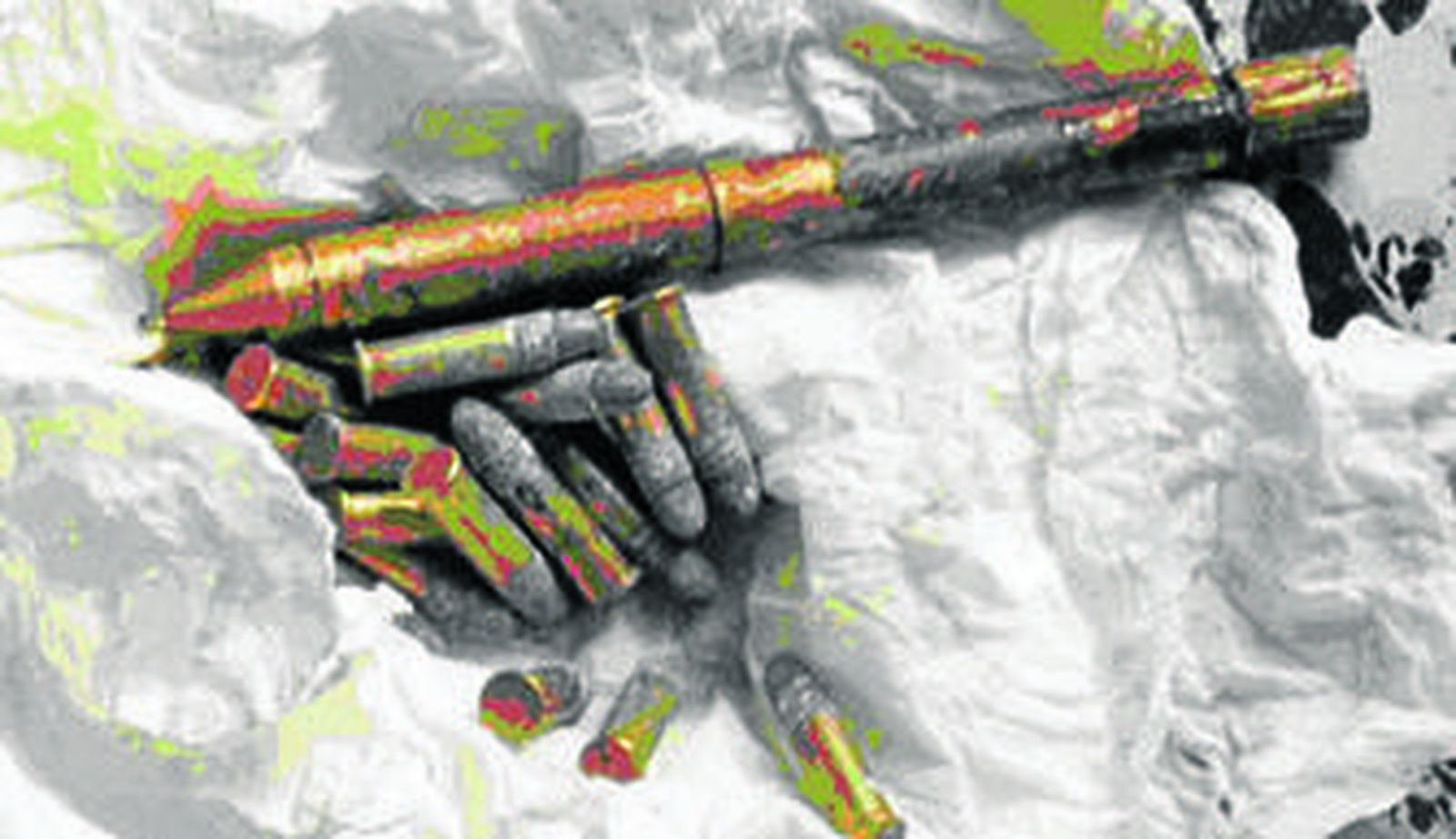 El boli-pistola intervenido por la Policía.