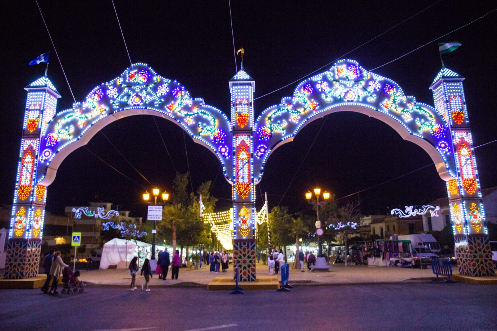 La portada de la Feria de Carmona, en una imagen de archivo.