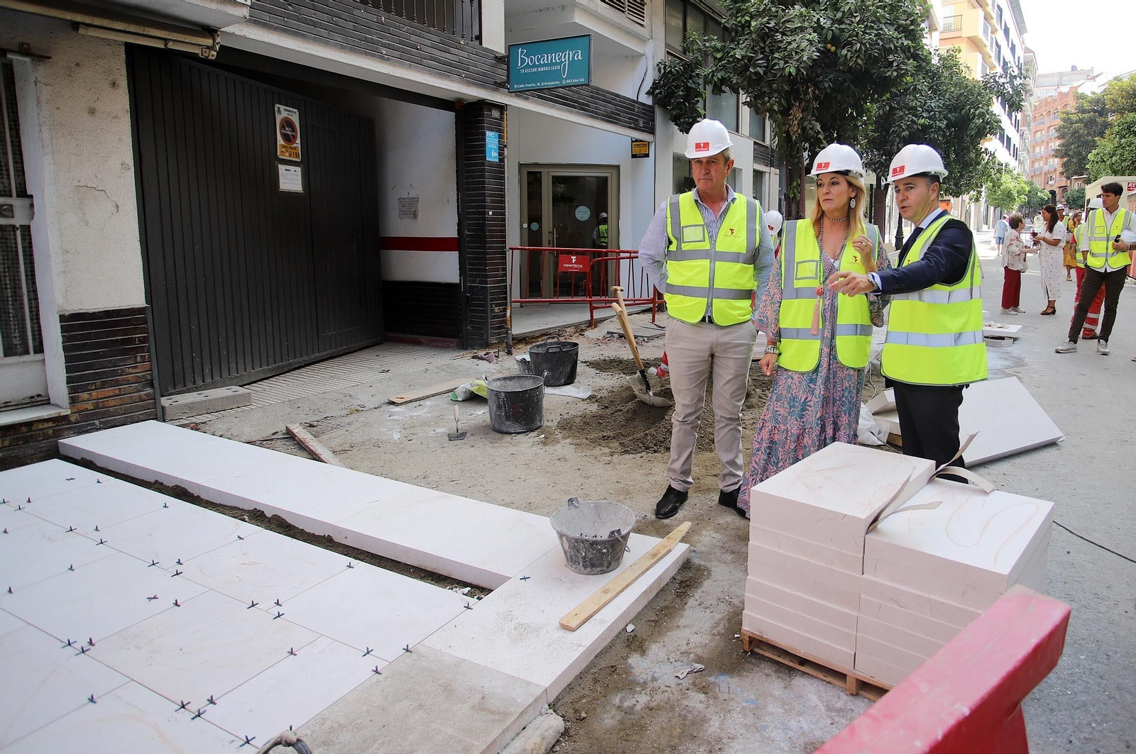Imágenes de las obras de la calle Puerto