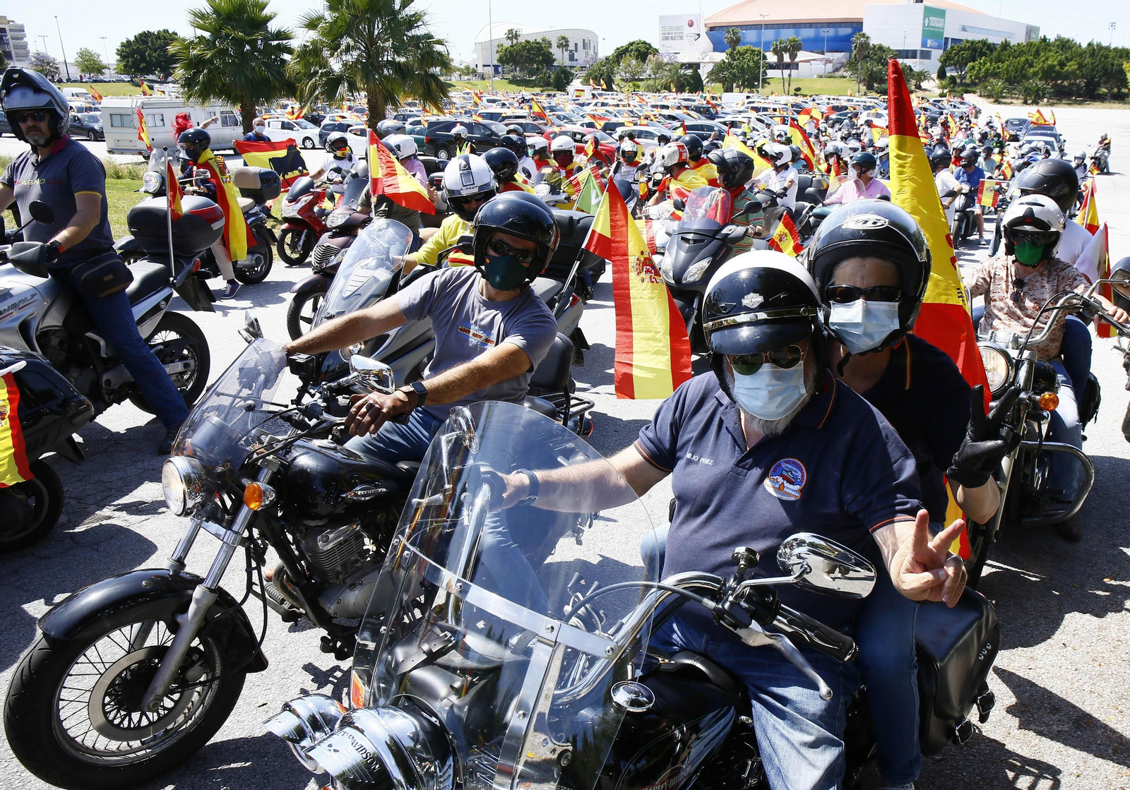 Las fotos de la caravana de protesta de Vox en Málaga