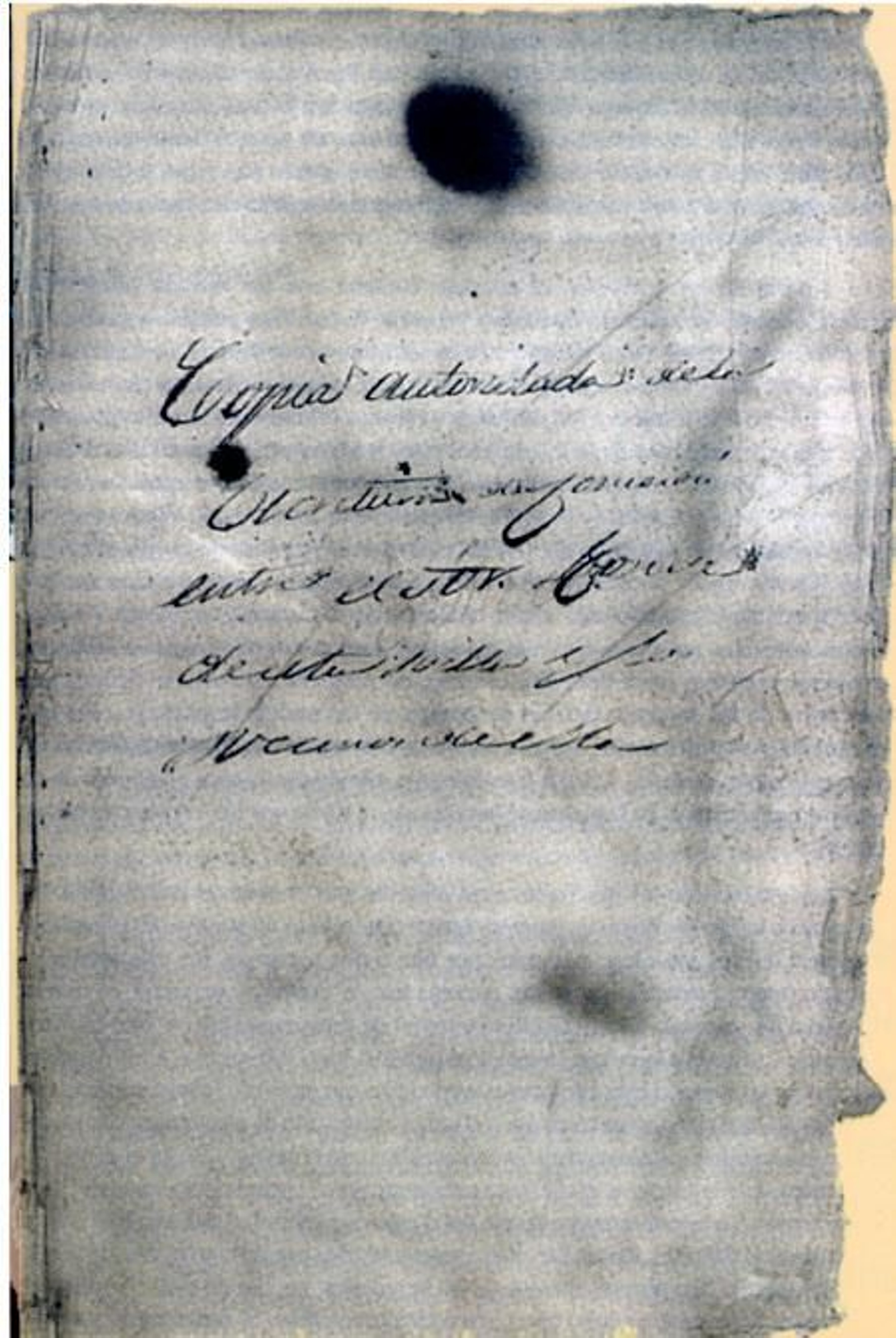 Primer folio de la “Escritura de Concordia y Cesión del Baldío” de 1549. Copia autorizada realizada en Madrid el 30 de octubre de 1887. (Archivo Municipal de Castellar de la Frontera).