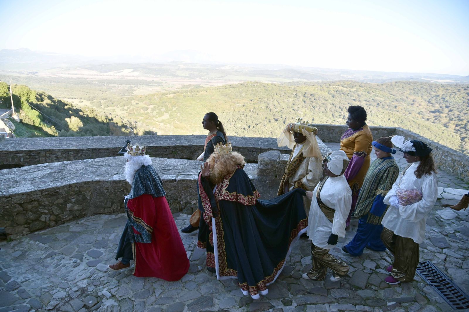 Los Reyes Magos en el Castillo de Castellar, en 2020.