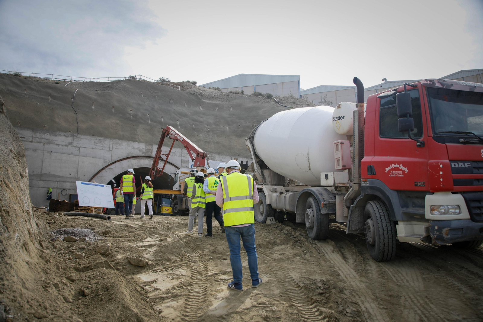 Así están las obras del túnel de Viator en la línea de alta velocidad de Adif, en imágenes