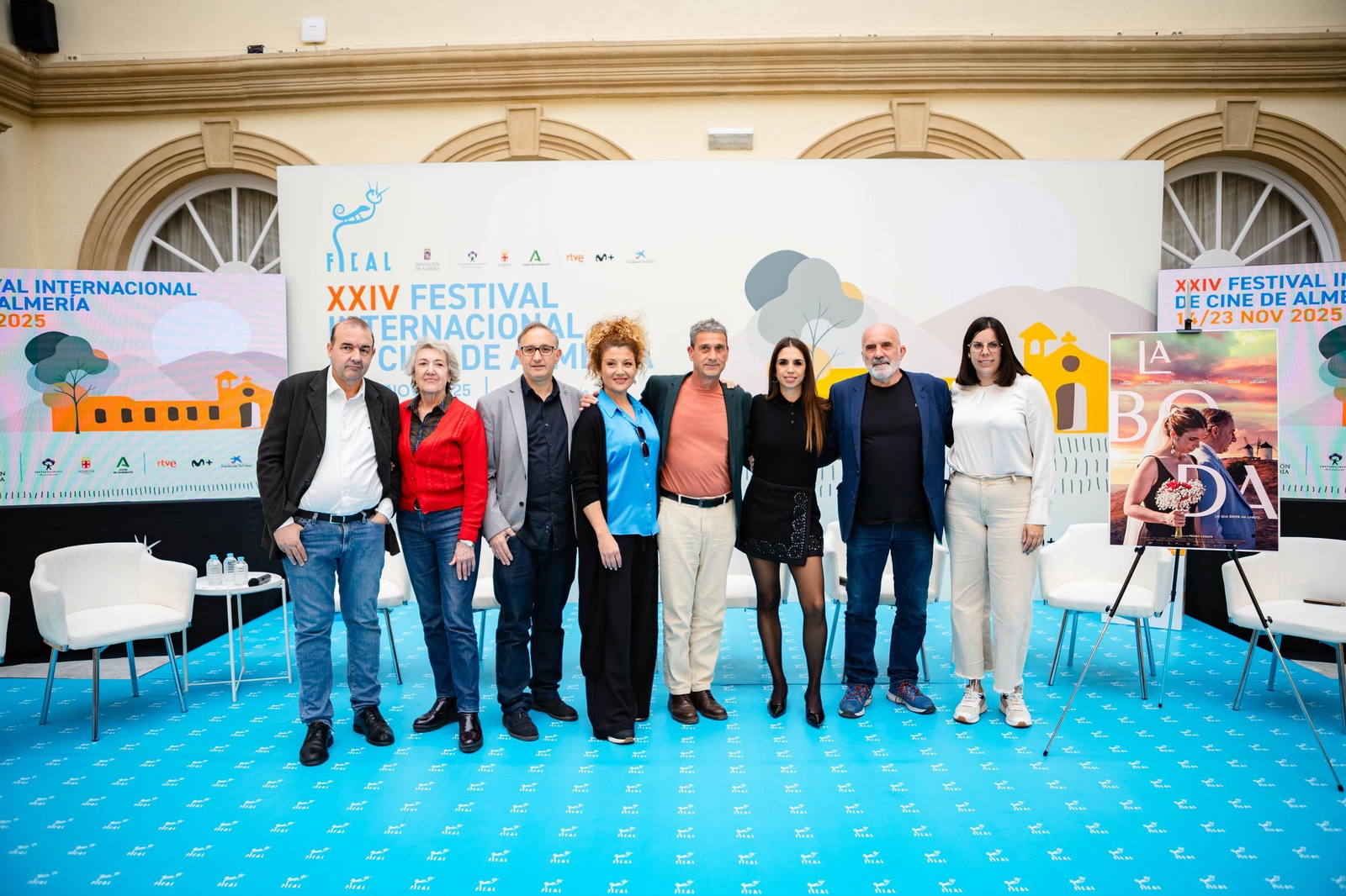 Acto de presentación de la película en el Patio de Luces de la Diputación.