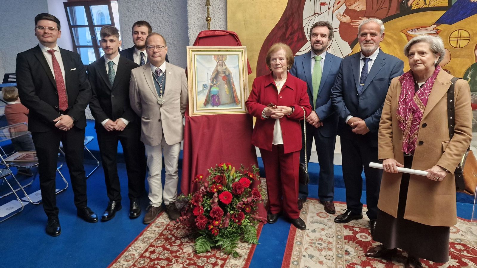 Una imagen de la presentación del cartel de la hermandad de La Misericordia.